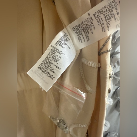 NEW Reiss Saskia Beaded Mini Faux Wrap
Dress Ivory Size 8 9893 - Picture 10 of 11